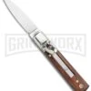 AGA 6" Mini Classic Lever Lock Cocobolo Wood Automatic Knife - Satin Plain -Aga Campolin AGA 6in Mini Classic LL Cocobolo Wood Auto Satin GX 36837 jr large