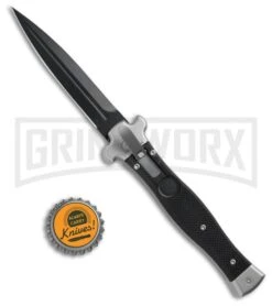 AGA Campolin Zero Black G-10 Leverlock Automatic Knife - Dagger Black Plain 9 AGA Campolin Zero Black G-10 Leverlock Automatic Knife - Dagger Black Plain -Aga Campolin AGA Campoliln Zero Dagger LL Black G 10 Black AGA01N ND BHQ 72185 jr bottlecap large