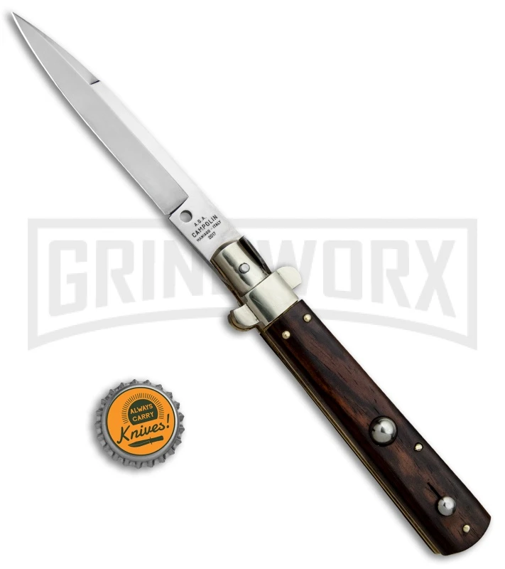 AGA Campolin 10" Cocobolo Frosolone Stiletto Automatic Knife - Bayonet 7 AGA Campolin 10" Cocobolo Frosolone Stiletto Automatic Knife - Bayonet - Image 5