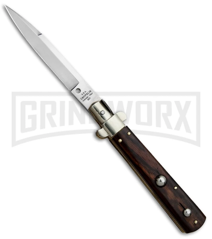 AGA Campolin 10" Cocobolo Frosolone Stiletto Automatic Knife - Bayonet 3 AGA Campolin 10" Cocobolo Frosolone Stiletto Automatic Knife - Bayonet
