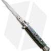 AGA Campolin 10" Italian Stiletto Automatic Abalone (4.5" Satin Kriss) -Aga Campolin AGA Campolin 10in Stiletto Abalone Satin Kriss BP 19132 jr