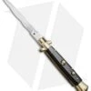 AGA Campolin 10" Italian Stiletto Picklock Automatic Brass/Ebony (4.5" Kriss)
