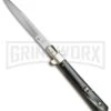 AGA Campolin 11" Stiletto Brazilian Horn Ltd. Edition Automatic Knife - Bayonet -Aga Campolin AGA Campolin 11in Frosolone Pick Lock Stiletto Brazilian Horn BHQ 23370 jr large