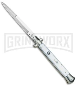 AGA Campolin 11" 2017 Italian Picklock Pearlex Automatic Knife - Bayonet