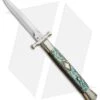 AGA Campolin 13" Bat Swinguard Diamond Automatic Knife Abalone (5.75" Dagger)