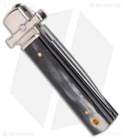 AGA Campolin 6" Dominus Leverlock Automatic Knife Horn (2.5" Satin) -Aga Campolin AGA Campolin 6in Dominus LL Auto Horn Satin BHQ 178781 jr side