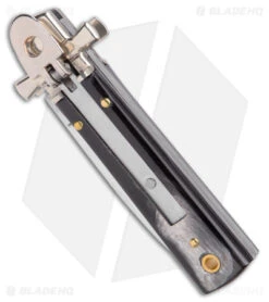 AGA Campolin 6" Dominus Leverlock Automatic Knife Horn (2.5" Satin) -Aga Campolin AGA Campolin 6in Dominus LL Auto Horn Satin BHQ 178781 jr spine