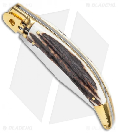 AGA Campolin Diana Lever Lock Automatic Brass Stag Horn (3.75" Satin) 4 AGA Campolin Diana Lever Lock Automatic Brass Stag Horn (3.75" Satin) - Image 2