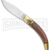 AGA Campolin Diana Wood Lever Lock Automatic Brass/Wood Knife - 3.75 Satin