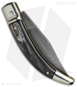 AGA Campolin Diana Lever Lock Automatic Knife Dark Horn (3.75" Damascus) 8 AGA Campolin Diana Lever Lock Automatic Knife Dark Horn (3.75" Damascus) -Aga Campolin AGA Campolin Diana LL Damascus Dark Horn BHQ 67443 jr side