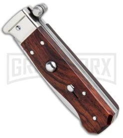 AGA Campolin Piccolo Cocobolo Italian Automatic Knife - Satin Plain 7 AGA Campolin Piccolo Cocobolo Italian Automatic Knife - Satin Plain -Aga Campolin AGA Campolin Piccolo Italian Stiletto Auto Cococbolo Satin BHQ 92867 jr spine large