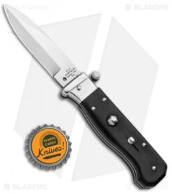 AGA Campolin Piccolo Italian Stiletto Automatic Knife Ebony (2.8" Satin) 9 AGA Campolin Piccolo Italian Stiletto Automatic Knife Ebony (2.8" Satin) -Aga Campolin AGA Campolin Piccolo Italian Stiletto Auto Ebony Satin BHQ 92722 jr bottlecap