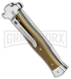 AGA Campolin Zero OD Green Aluminum Leverlock Automatic Knife - Bayo Satin Plain 8 AGA Campolin Zero OD Green Aluminum Leverlock Automatic Knife - Bayo Satin Plain -Aga Campolin AGA Campolin Zero Bayo LL Auto Green Alum Satin AGA01ALOD LB BHQ 99414 jr side large