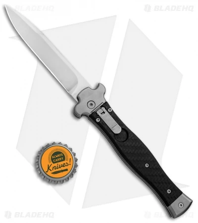 AGA Campolin Zero Bayo Leverlock Automatic Knife Carbon Fiber (3.75" Satin) 6 AGA Campolin Zero Bayo Leverlock Automatic Knife Carbon Fiber (3.75" Satin) - Image 4