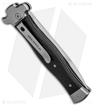AGA Campolin Zero Bayo Leverlock Automatic Knife Carbon Fiber (3.75" Satin) 5 AGA Campolin Zero Bayo Leverlock Automatic Knife Carbon Fiber (3.75" Satin) - Image 3
