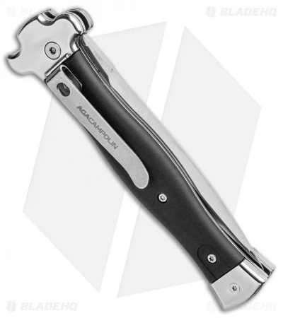 AGA Campolin Zero Dagger Leverlock Automatic Knife Black Coated (3.75" Polish) 5 AGA Campolin Zero Dagger Leverlock Automatic Knife Black Coated (3.75" Polish) - Image 3