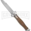 AGA Campolin Zero Brown G-10 Leverlock Automatic Knife - Bayonet Satin Plain 2 AGA Campolin Zero Brown G-10 Leverlock Automatic Knife - Bayonet Satin Plain -Aga Campolin AGA Campolin Zero G 10 Brown SW AGA01M SB BP 20044 jr large