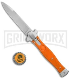 AGA Campolin Zero Orange G-10 Leverlock Automatic - Bayonet Stonewash Plain 9 AGA Campolin Zero Orange G-10 Leverlock Automatic - Bayonet Stonewash Plain -Aga Campolin AGA Campolin Zero G 10 Orange SW AGA01O SWB BP 20045 jr bottlecap large