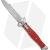 AGA Campolin Zero Italian Leverlock Automatic Knife Red G-10 (3.75" Stonewash)