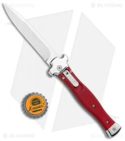 AGA Campolin Zero Italian Leverlock Automatic Knife Red Aluminum (3.75" Tumbled) 9 AGA Campolin Zero Italian Leverlock Automatic Knife Red Aluminum (3.75" Tumbled) -Aga Campolin AGA Campolin Zero Italian LL Auto Red Aluminum Tumbled BHQ 95350 jr bottlecap