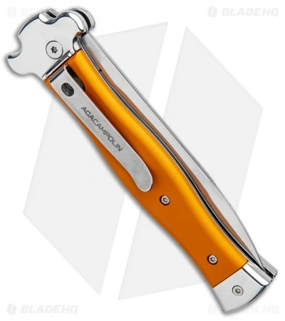 AGA Campolin Zero Italian Leverlock Automatic Knife Orange Al (3.75" Tumbled) 5 AGA Campolin Zero Italian Leverlock Automatic Knife Orange Al (3.75" Tumbled) - Image 3