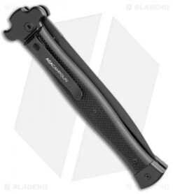 AGA Campolin Zero+ Italian Leverlock Automatic Knife Black G-10 (4.5"Blk Dagger) 7 AGA Campolin Zero+ Italian Leverlock Automatic Knife Black G-10 (4.5"Blk Dagger) -Aga Campolin AGA Campolin Zero Plus Italian LL Black G 10 Black Dagger BHQ 110302 jr side