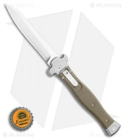 AGA Campolin Zero Reverse Tanto Leverlock Automatic Green G-10 (4" Satin) -Aga Campolin AGA Campolin Zero Reverse Tanto Leverlock Automatic Green G 10 3.75 Satin AGA01V ST BHQ 116873 LS Bottlecap