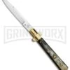 AGA Campolin 11" Frosolone Brazilian Horn/Brass Stiletto Automatic - Bayonet -Aga Campolin AGA Frosolone Brazilian Brass 11in Bayo BP 29290 jr large