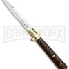 AGA Campolin 11" Frosolone Cocobolo/Brass Stiletto Automatic Knife - Bayonet 2 AGA Campolin 11" Frosolone Cocobolo/Brass Stiletto Automatic Knife - Bayonet -Aga Campolin AGA Frosolone Cocobolo Brass 11in Bayo BP 29293 jr large