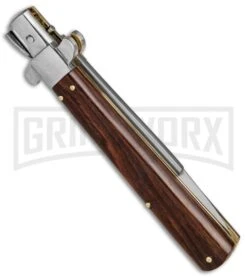 AGA Campolin 11" Frosolone Cocobolo Stiletto Automatic Knife - Bayonet 9 AGA Campolin 11" Frosolone Cocobolo Stiletto Automatic Knife - Bayonet -Aga Campolin AGA Frosolone Cocobolo Nickel 11in Bayo BP 29292 jr side large