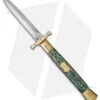 AGA Campolin 13" Bat Swinguard Automatic Brass/Abalone (5.75" Satin Dagger) 1 AGA Campolin 13" Bat Swinguard Automatic Brass/Abalone (5.75" Satin Dagger) -Aga Campolin aga 13in swing bat abalone dagger br cm