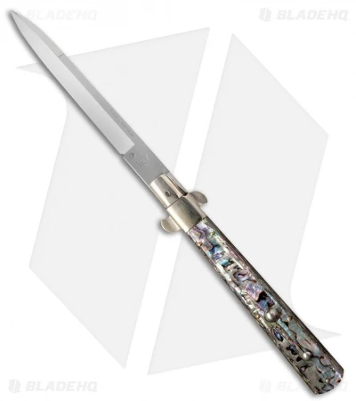 AGA Campolin 13" Italian Frosolone Automatic Knife Abalone (Bayonet) 3 AGA Campolin 13" Italian Frosolone Automatic Knife Abalone (Bayonet)