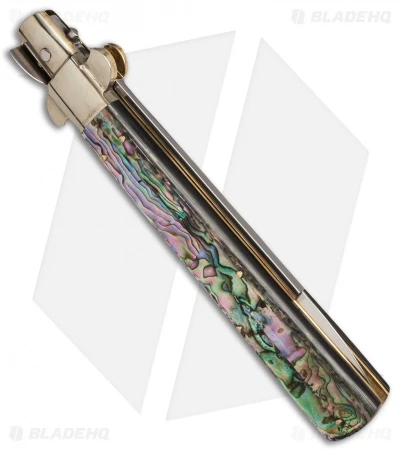 AGA Campolin 13" Italian Frosolone Automatic Knife Abalone (Bayonet) 4 AGA Campolin 13" Italian Frosolone Automatic Knife Abalone (Bayonet) - Image 2