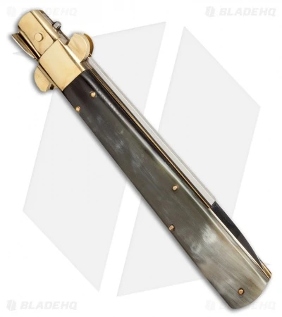 AGA Campolin 13" Italian Frosolone Automatic Brazilian Horn (6.5" Satin Bayo) 4 AGA Campolin 13" Italian Frosolone Automatic Brazilian Horn (6.5" Satin Bayo) - Image 2