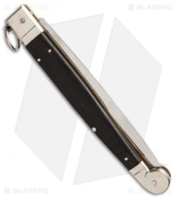 AGA Campolin 16" Sicilian Ring Pull Automatic Dark Horn (7.25" Satin Bayo) 5 AGA Campolin 16" Sicilian Ring Pull Automatic Dark Horn (7.25" Satin Bayo) -Aga Campolin aga 16 dark horn sicilian ring side