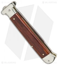 AGA Campolin Francese Ring Pull Automatic Knife Cocobolo (3.75" Satin Flat) -Aga Campolin aga 9in francese coco side cm