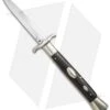 AGA Campolin 13" Bat Swinguard Automatic Knife Ebony Wood (5.75" Satin Bayonet) -Aga Campolin aga campolin 13in oval wing ebony bayo