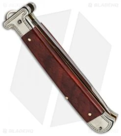 AGA Campolin 9" Francese Ring Pull Automatic Knife Cocobolo (3.7" Satin Flat) 7 AGA Campolin 9" Francese Ring Pull Automatic Knife Cocobolo (3.7" Satin Flat) -Aga Campolin aga campolin francese engraved coco side cm