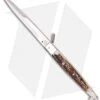 AGA Campolin 12" Sicilian Ring Pull Automatic Knife Stag Horn (5.5" Satin Bayo) 2 AGA Campolin 12" Sicilian Ring Pull Automatic Knife Stag Horn (5.5" Satin Bayo) -Aga Campolin aga campolin sicilian ring pull stag