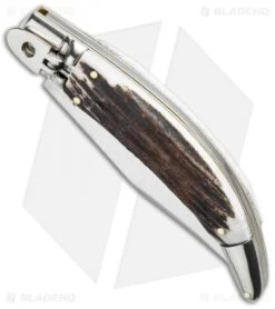 AGA Campolin Diana Lever Lock Automatic Knife Stag Horn (3.75" Satin) 7 AGA Campolin Diana Lever Lock Automatic Knife Stag Horn (3.75" Satin) -Aga Campolin aga campolin stag diana leverlock bottom cm