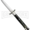AGA Campolin 13" Dark Horn Italian Swinguard - Satin Dagger -Aga Campolin aga campolin stiletto 13in swing dark horn dagger BP 18155 dl large