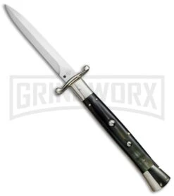 AGA Campolin 13" Dark Horn Italian Swinguard - Satin Dagger