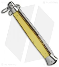 AGA Campolin 18" Ring Pull Automatic Italian Stiletto Gold (8" Satin Bayo) -Aga Campolin aga champolin 18in stiletto gold bayo BP 18400 er side